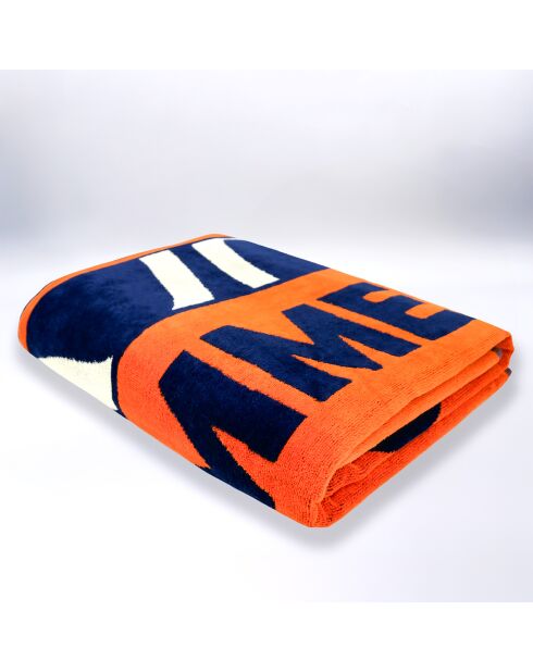 Zamani oranje Zamani Jacquard Velvet Terry XL strandlaken - 140x180 cm