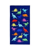 Dino Mehrfarbiges Strandtuch für Kinder, Mikrofaser, 70 x 140 cm