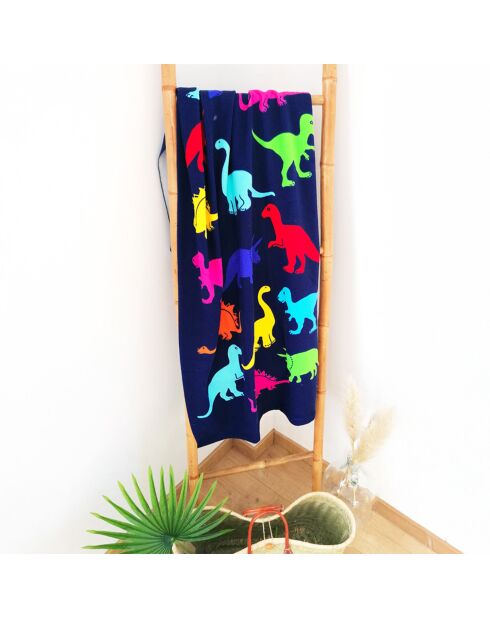 Dino Mehrfarbiges Strandtuch für Kinder, Mikrofaser, 70 x 140 cm