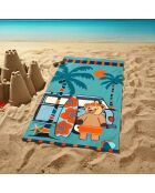 Serviette microfibre enfant Surfista Multicolore - 70x140 cm