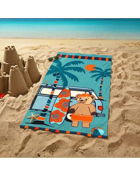 Serviette microfibre enfant Surfista Multicolore - 70x140 cm