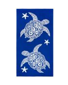 Telo mare Bari Blue in microfibra - 90x170 cm