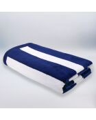 Bahia Strandtuch aus Jacquard-Samt, Frottee, 100 x 175 cm, Marineblau