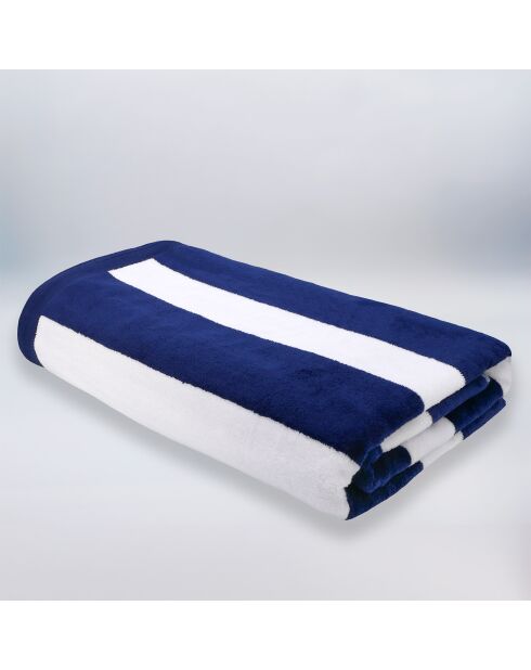 Bahia Strandtuch aus Jacquard-Samt, Frottee, 100 x 175 cm, Marineblau