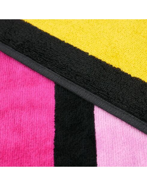 Happy Chic Frottee-Strandtuch aus Jacquard-Samt, 100 x 175 cm, Rosa