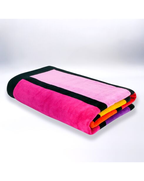 Happy Chic Frottee-Strandtuch aus Jacquard-Samt, 100 x 175 cm, Rosa