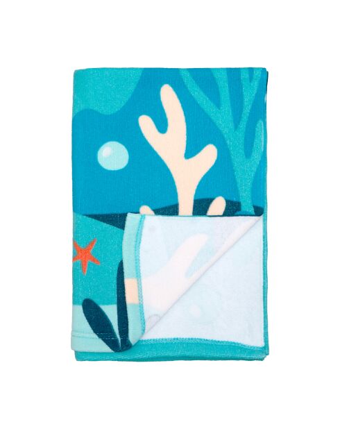 Serviette de plage enfant microfibre Sirena Multicolore - 70x140 cm