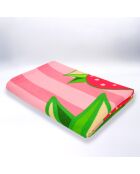 Serviette de plage microfibre Pop-Fraise Rose - 75x150 cm
