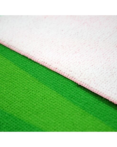 Serviette de plage microfibre Pop-Fraise Rose - 75x150 cm