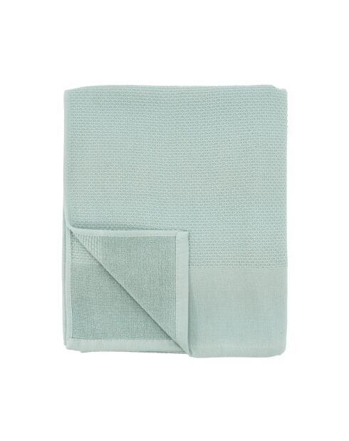 Asciugamano da bagno Waffle Sauge - 50x90 cm
