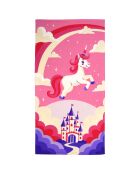 Serviette de plage enfant microfibre Fairy Multicolore - 70x140 cm