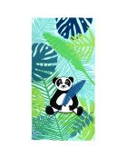 Serviette de plage enfant microfibre Panda Multicolore - 70x140 cm