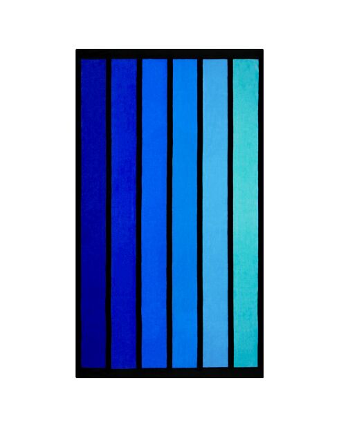 Happy Blue Blue Badetuch aus Jacquard-Samt, Frottee, 100 x 175 cm