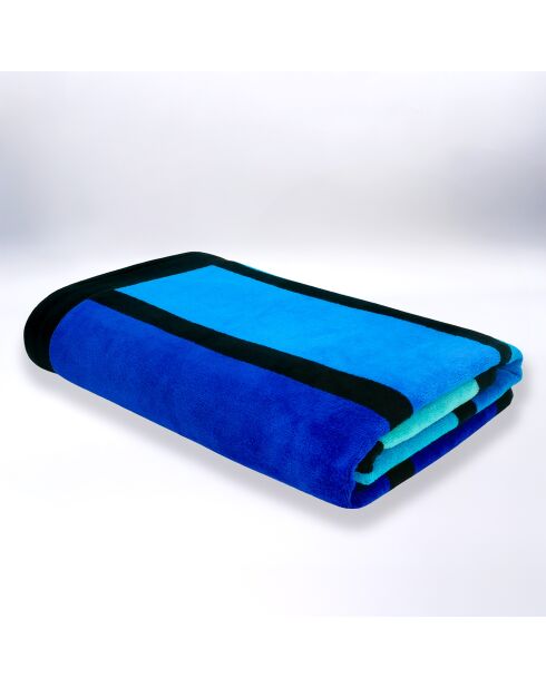 Happy Blue Blue Badetuch aus Jacquard-Samt, Frottee, 100 x 175 cm