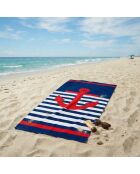 Serviette de plage microfibre Studland Bleu - 90x170 cm