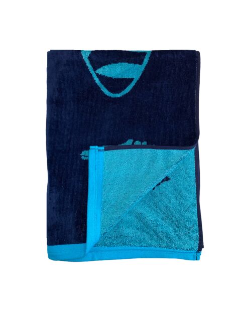 Rada Badetuch aus blauem Jacquard-Samt, Frottee, 90 x 170 cm