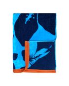 Asciugamano da spiaggia in spugna jacquard blu Coolsurf - 90x170 cm