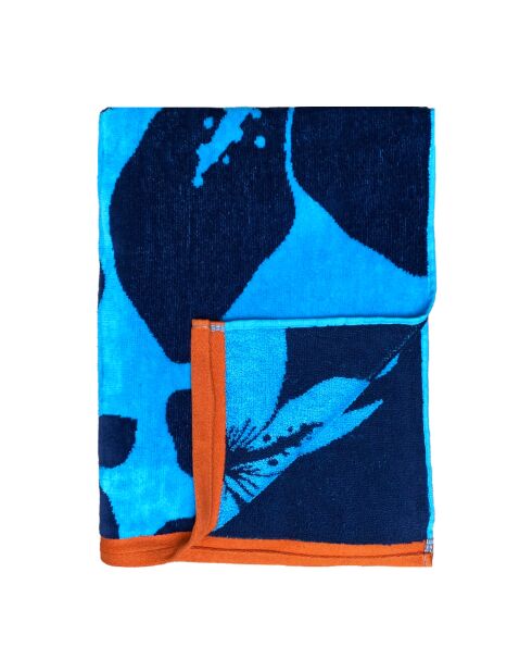 Asciugamano da spiaggia in spugna jacquard blu Coolsurf - 90x170 cm