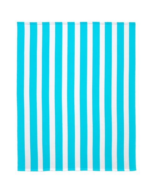 Rayada Turquoise Blue XL Mikrofaser-Strandtuch, 140 x 170 cm