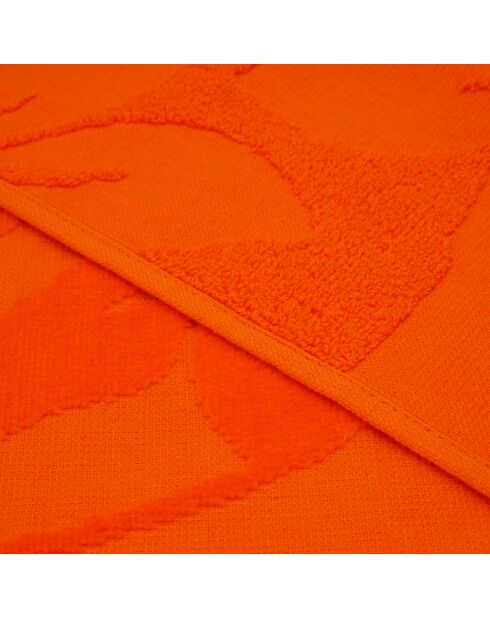 Kerlaz oranje gesneden jacquard fluwelen badstof strandlaken - 90x170 cm
