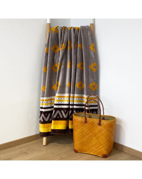 Asciugamano da spiaggia in spugna macarena jacquard multicolore - 140x180 cm