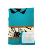 Serviette de plage microfibre Brisbane Turquoise - 90x170 cm