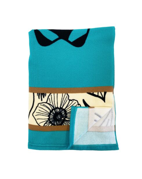 Serviette de plage microfibre Brisbane Turquoise - 90x170 cm