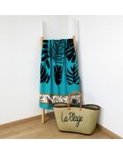 Serviette de plage microfibre Brisbane Turquoise - 90x170 cm