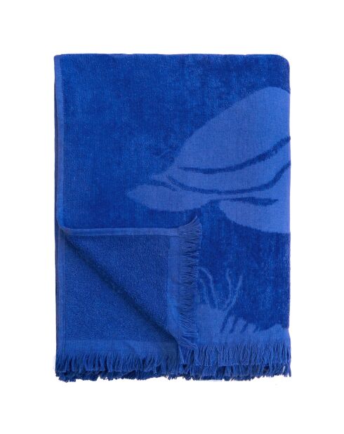 Starfish Blue Chiselled Jacquard Velvet Terry XL strandlaken - 140x180 cm