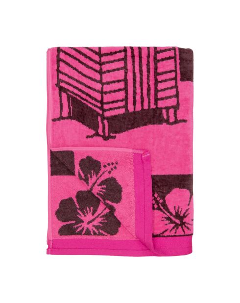 Asciugamano da spiaggia Sissi Rose in velluto jacquard Terry - 90x170 cm
