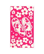 Asciugamano da spiaggia Myrtos Rose Jacquard Velvet Terry - 90x170 cm