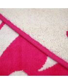 Asciugamano da spiaggia Myrtos Rose Jacquard Velvet Terry - 90x170 cm