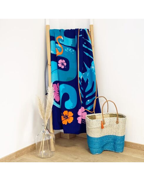 Asciugamano da spiaggia in microfibra multicolore Gallina - 90x170 cm