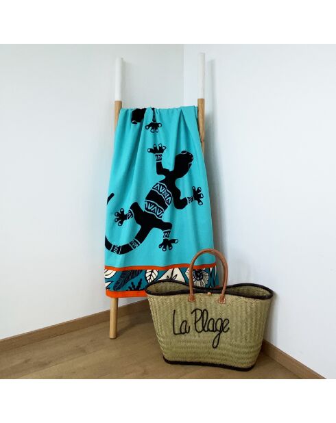 Serviette de plage microfibre Bondi Turquoise - 90x170 cm