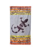 Asciugamano da spiaggia Homok in spugna jacquard multicolore - 95x175 cm