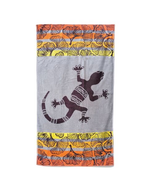 Asciugamano da spiaggia Homok in spugna jacquard multicolore - 95x175 cm