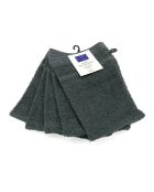 Set di 5 salviette antracite - 15x21 cm