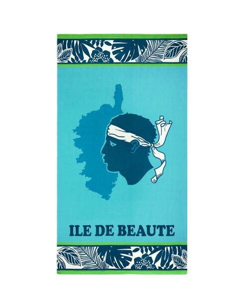 Serviette de plage microfibre Bodri Bleu - 90x170 cm