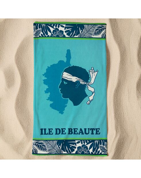 Serviette de plage microfibre Bodri Bleu - 90x170 cm