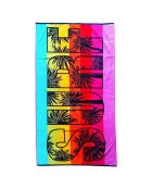 Asciugamano da spiaggia in spugna jacquard multicolore Kymata - 100x175 cm