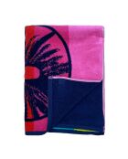 Asciugamano da spiaggia in spugna jacquard multicolore Kymata - 100x175 cm