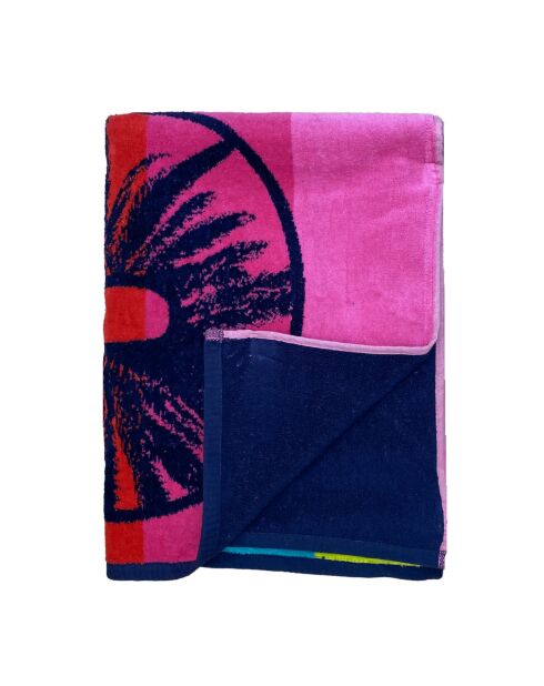Asciugamano da spiaggia in spugna jacquard multicolore Kymata - 100x175 cm