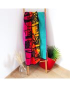 Asciugamano da spiaggia in spugna jacquard multicolore Kymata - 100x175 cm
