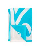 Veracruz blauwe jacquard fluwelen badstof strandlaken - 100x175 cm