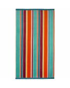 Serviette de plage éponge velours Jacquard multicolore - 100x175 cm