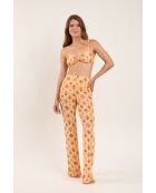 Pantaloni da spiaggia beige Mosaico Lana