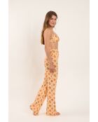 Pantaloni da spiaggia beige Mosaico Lana