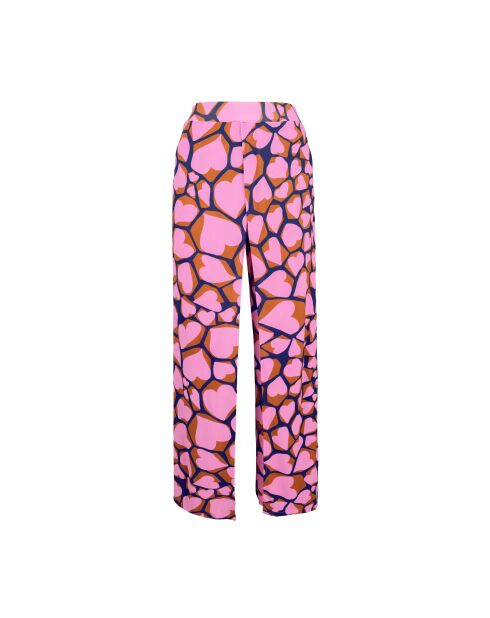 Amore roze wijde strandbroek