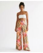 Pantaloni da spiaggia multicolor Oasis