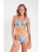 Shimmer Laguna Bikinihose mit Krawatte, blau